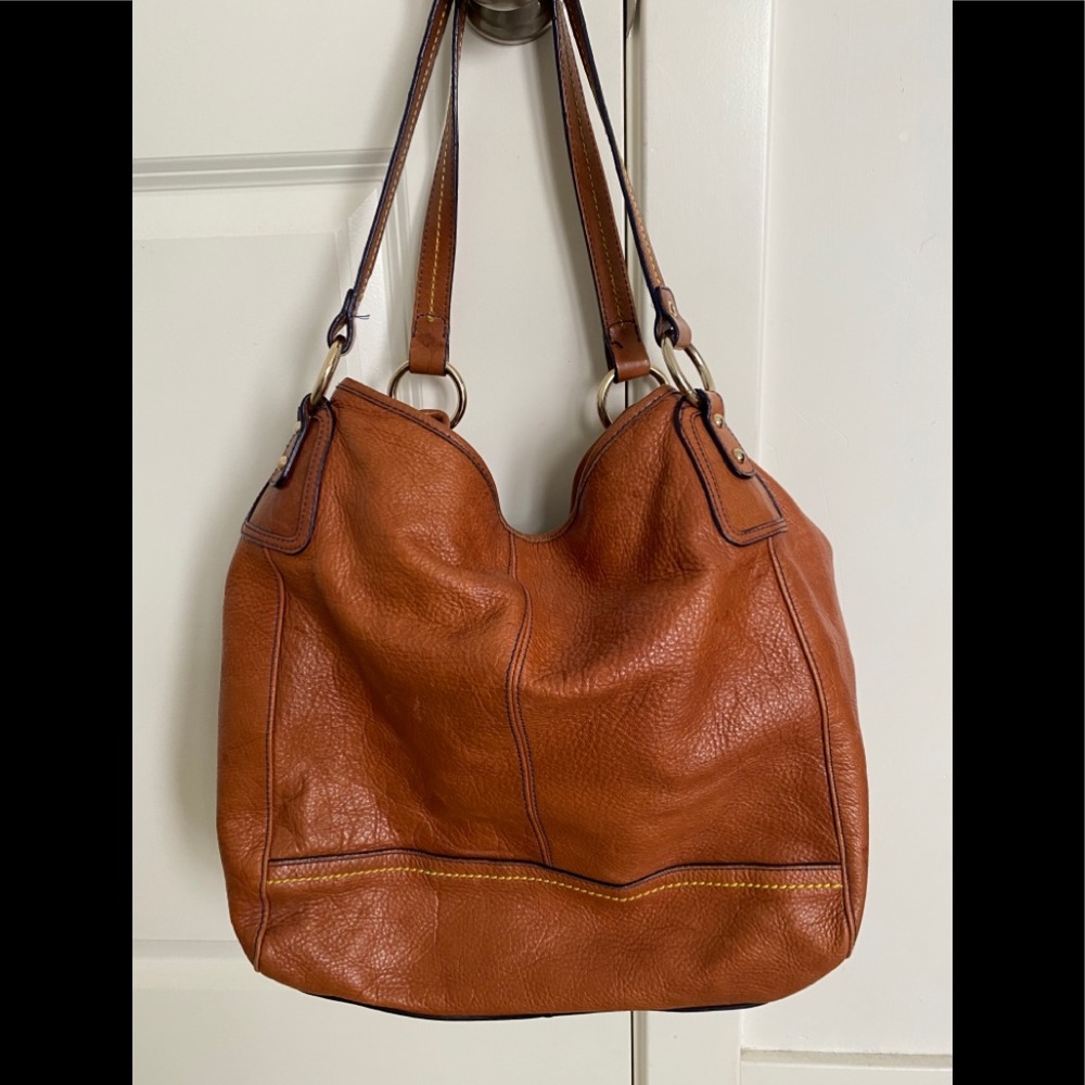 SAK leather handbag
